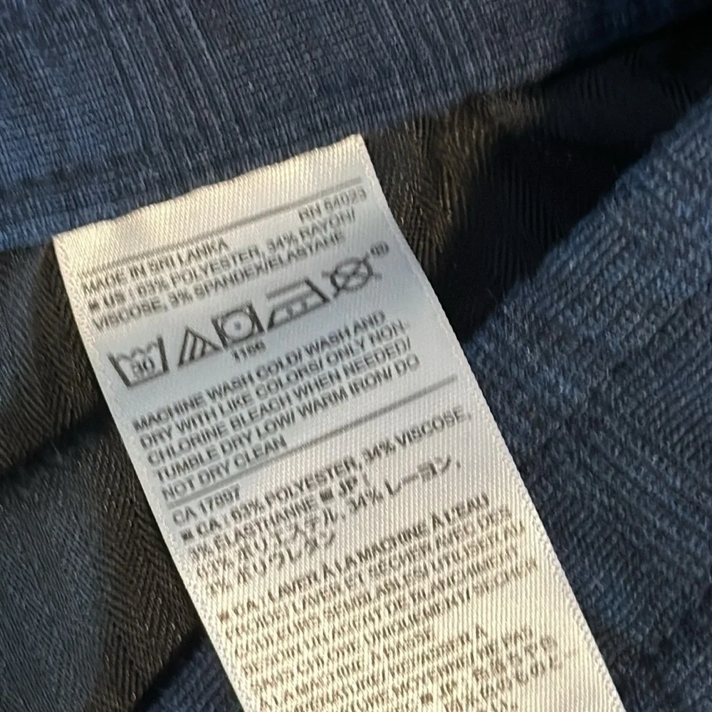 Banana Republic  blue check Mason athletic tapered pant size 36×30